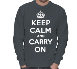 Keep Calm Carry On Kışlık Sweatshirt ERKEK SWEATSHIRT