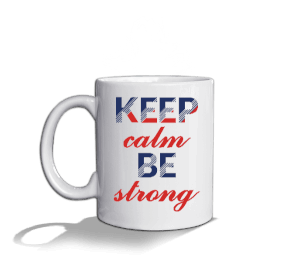 Keep Calm Cup Beyaz Kupa Bardak