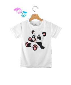 Keyifli panda Beyaz Çocuk Unisex