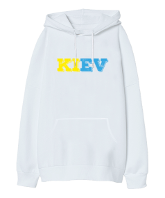 Kiev Oversize Unisex Kapüşonlu Sweatshirt