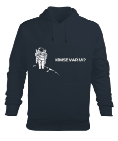 kimse var mı Erkek Kapüşonlu Hoodie Sweatshirt