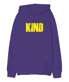 Kind Oversize Unisex Kapüşonlu Sweatshirt