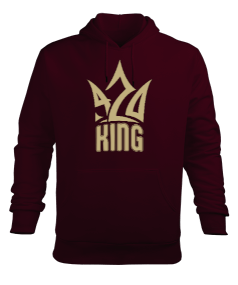 King Crown Erkek Kapüşonlu Hoodie Sweatshirt