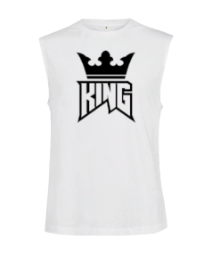 King Kesik Kol Unisex Tişört