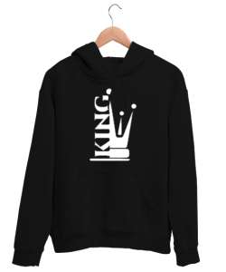 King - Kral V5 Siyah Unisex Kapşonlu Sweatshirt