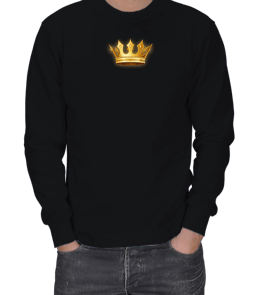 KING TASARIMLI SWEATSHIRT ERKEK SWEATSHIRT