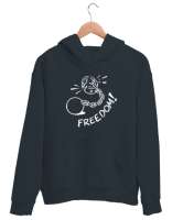 Kır Zincirleri - Pranga - Freedom Füme Unisex Kapşonlu Sweatshirt - Thumbnail