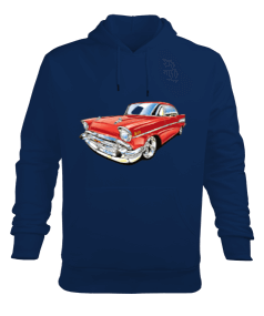 Kırmızı araba Erkek Kapüşonlu Hoodie Sweatshirt