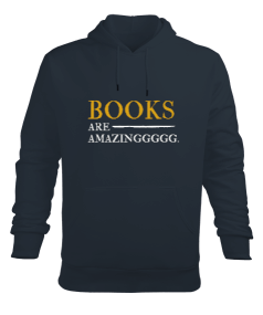 Kitap severler kitaplar harikadır Erkek Kapüşonlu Hoodie Sweatshirt