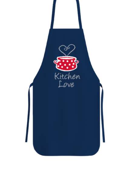 Kitchen Love - Mutfak Aşkı Lacivert Mutfak Önlüğü