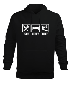 Kite Board Erkek Kapüşonlu Hoodie Sweatshirt