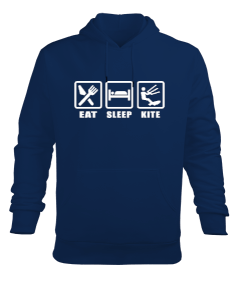 Kite Board Erkek Kapüşonlu Hoodie Sweatshirt