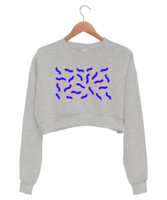 Kıvır Kıvır Kadın Crop Sweatshirt