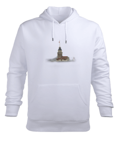 Kız Kulesi Erkek Kapüşonlu Hoodie Sweatshirt