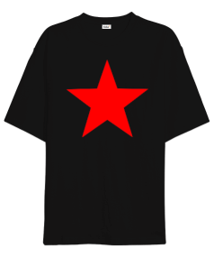 Kızıl Yıldız - OneArtTasarım Oversize Unisex Tişört