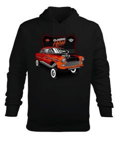 Klasik araba baskılı Erkek Kapüşonlu Hoodie Sweatshirt