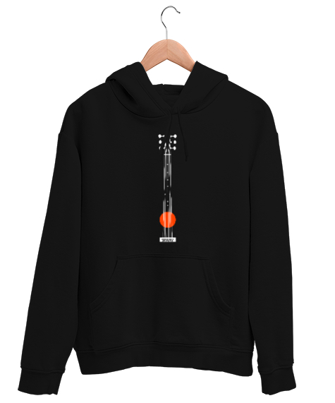 Tisho - Klasik Gitar Telleri - Müzik Siyah Unisex Kapşonlu Sweatshirt