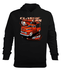 Klasik kamyonet baskılı Erkek Kapüşonlu Hoodie Sweatshirt