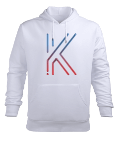 Klenji White Erkek Kapüşonlu Hoodie Sweatshirt