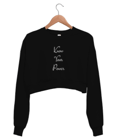 Know Your Power Kadın Crop Sweatshirt