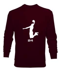 Kobe 24 Bordo Erkek Sweatshirt