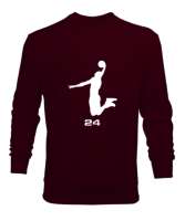 Kobe 24 Bordo Erkek Sweatshirt - Thumbnail