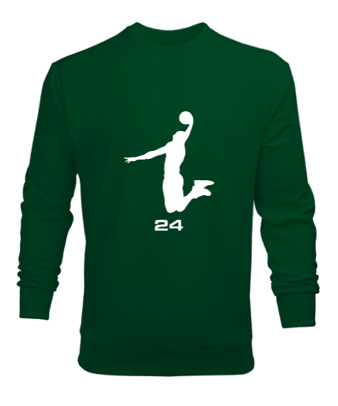 Tisho - Kobe 24 Çimen Yeşili Erkek Sweatshirt