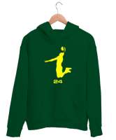 Kobe 24 Çimen Yeşili Unisex Kapşonlu Sweatshirt - Thumbnail