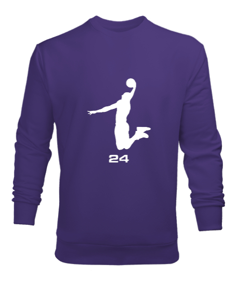 Tisho - Kobe 24 Mor Erkek Sweatshirt