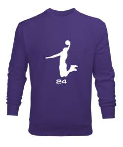 Kobe 24 Mor Erkek Sweatshirt