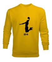 Kobe 24 Sarı Erkek Sweatshirt - Thumbnail