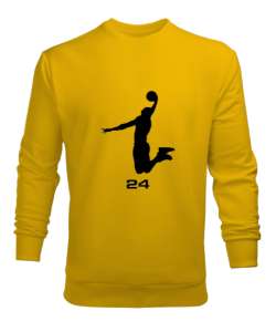 Kobe 24 Sarı Erkek Sweatshirt