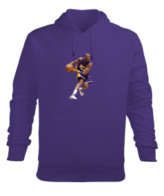 Kobe Bryant Sweatshirt Erkek Mor Erkek Kapüşonlu Hoodie Sweatshirt