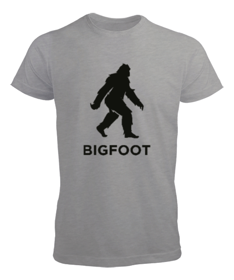 Tisho - Koca Ayak - Big Foot - Yeti v2 Gri Erkek Tişört