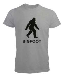 Koca Ayak - Big Foot - Yeti v2 Gri Erkek Tişört