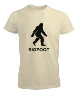 Koca Ayak - Big Foot - Yeti v2 Krem Erkek Tişört