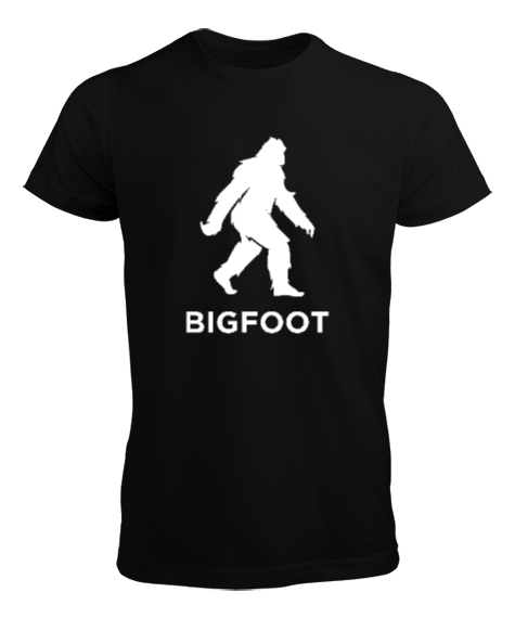 Tisho - Koca Ayak - Big Foot - Yeti v2 Siyah Erkek Tişört