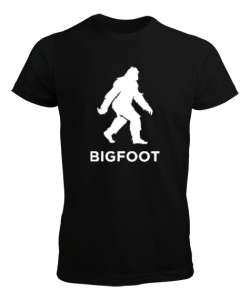 Koca Ayak - Big Foot - Yeti v2 Siyah Erkek Tişört