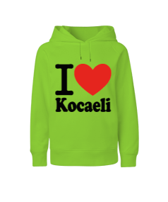 Kocaeli seviyorum baskılı erkek Çocuk Unisex Hoodie Kapüşonlu