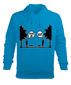 komikss Erkek Kapüşonlu Hoodie Sweatshirt