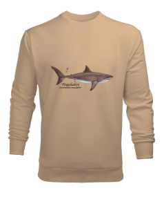 köpek balığı, megaladon, shark Erkek Sweatshirt