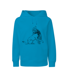 Köpek Baskılı Çocuk Ünisex Hoodie Kapüşonlu Çocuk Unisex Hoodie Kapüşonlu