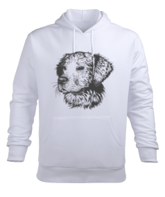 Köpek desenli Erkek Kapüşonlu Hoodie Sweatshirt