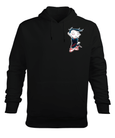 Korku Erkek Kapüşonlu Hoodie Sweatshirt