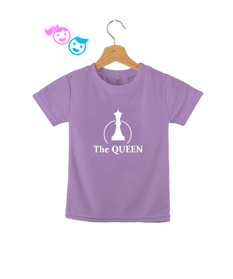 Tisho - Kraliçe - The Queen - Satranç Lila Çocuk Unisex