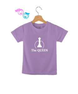 Kraliçe - The Queen - Satranç Lila Çocuk Unisex