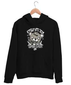 Kraliyet Savaşları - Ayıcık - Royal Siyah Unisex Kapşonlu Sweatshirt