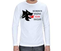 Kurdun Dişine Kan Değdi Erkek Uzun Kol