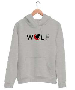 Kurt ve Hilal - Wolf Gri Unisex Kapşonlu Sweatshirt