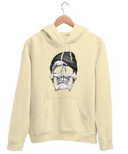 Kuru Kafa Kapüşonlu Krem Unisex Kapşonlu Sweatshirt